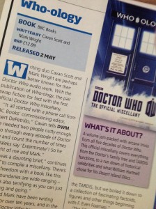 Who-ology previewed in Doctor Who Magazine